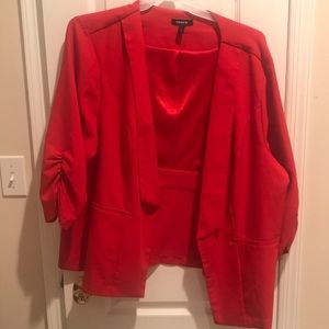 Torrid red blazer size 4X
